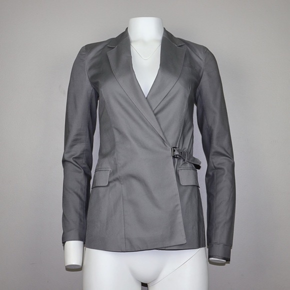 Armani Exchange Jackets & Blazers - Armani Exchange Long Belted Blazer Grey